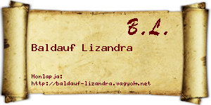 Baldauf Lizandra névjegykártya
